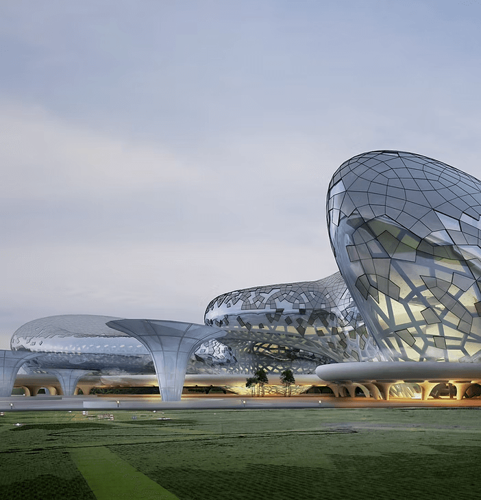 Futuristic building structure